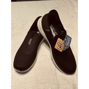 SKECHERS Men's Go Walk Black White Slip-ins Sneaker‎ Size 14 NEW!! Comfort NWT